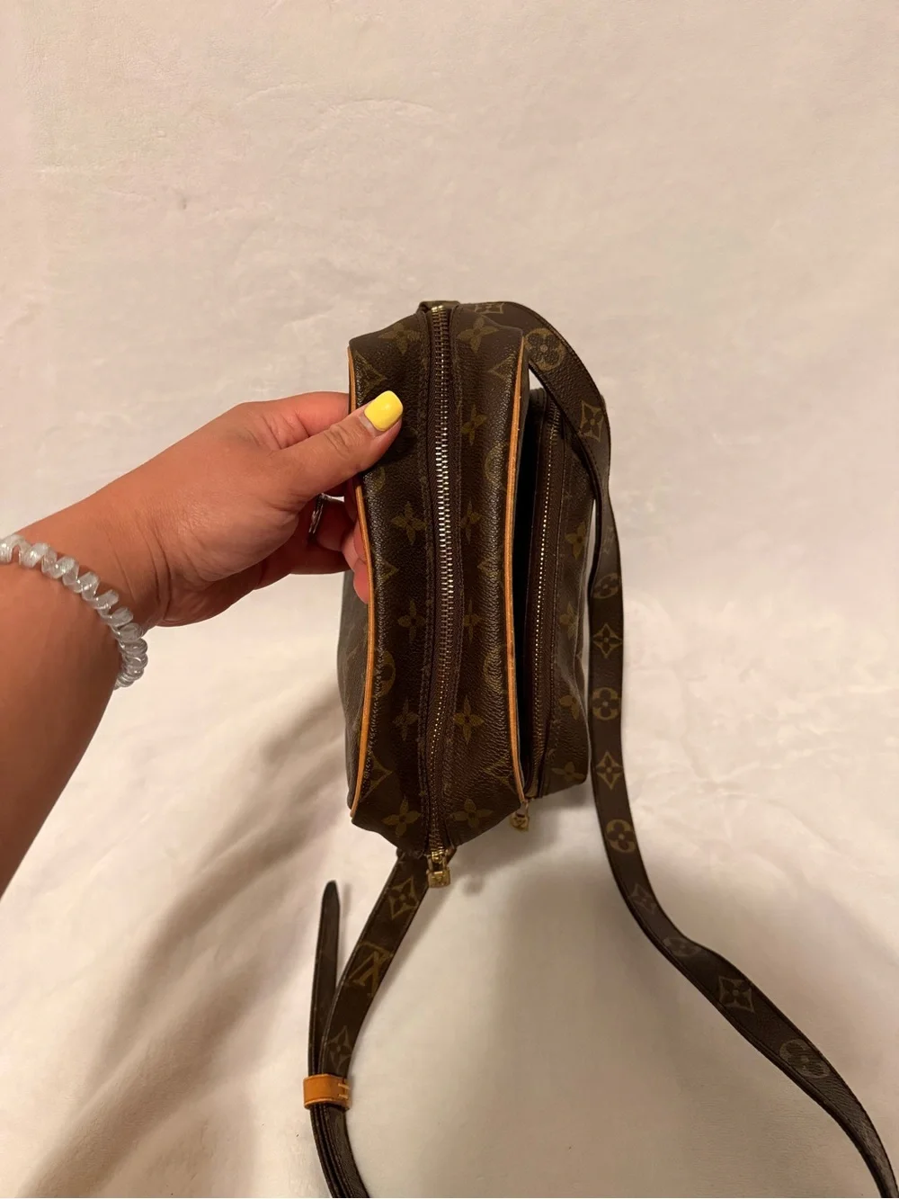 Louis Vuitton Amazone Shoulder Bag GM Brown Canvas 881 TH